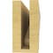 Ekena Millwork 3"W x 18"D x 6"H Thin Burlington Rough Cedar Woodgrain TimberThane Corbel, Primed Tan CORUR03X18X06BURRCPR - alternate 4